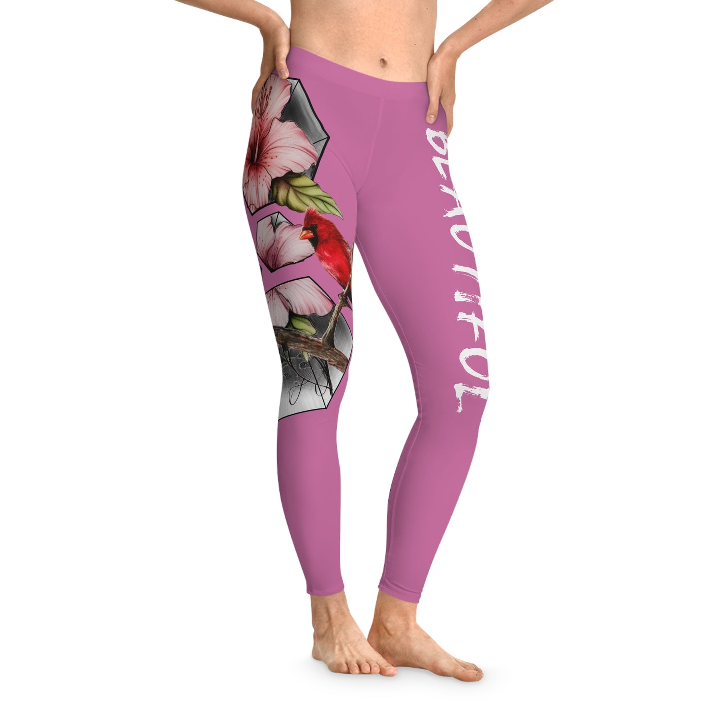 Beautiful Floral Stretchy Leggings – Comfortable Activewear for Women
