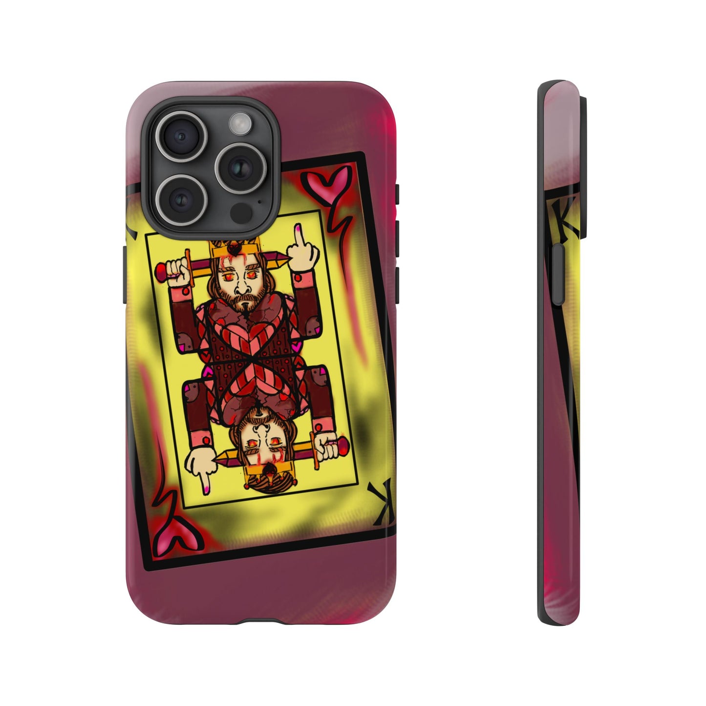 Playing Card Phone Case - Tough Cases with King Design