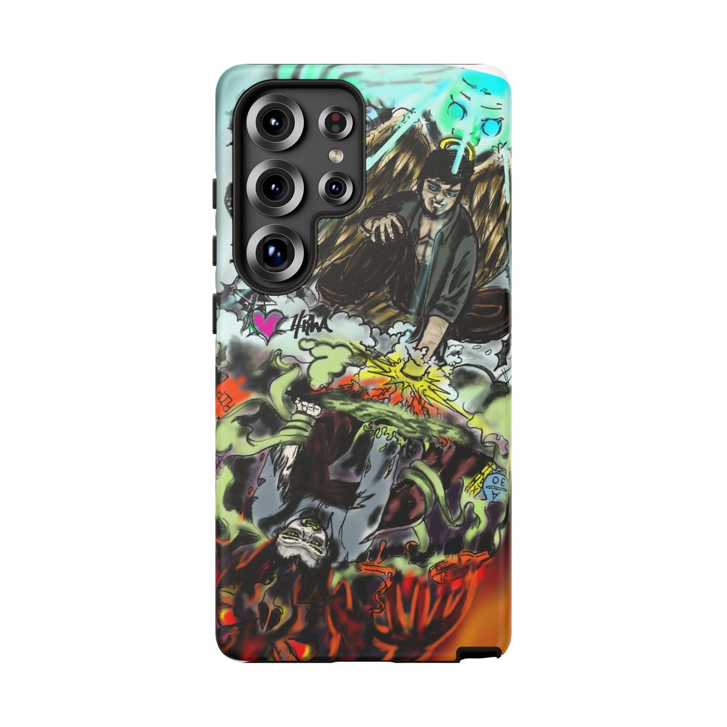 Tough Cases Phone Case, Edgy Art Phone Cover, Unique Gift for Him, Phone Accessories, Halloween Decor