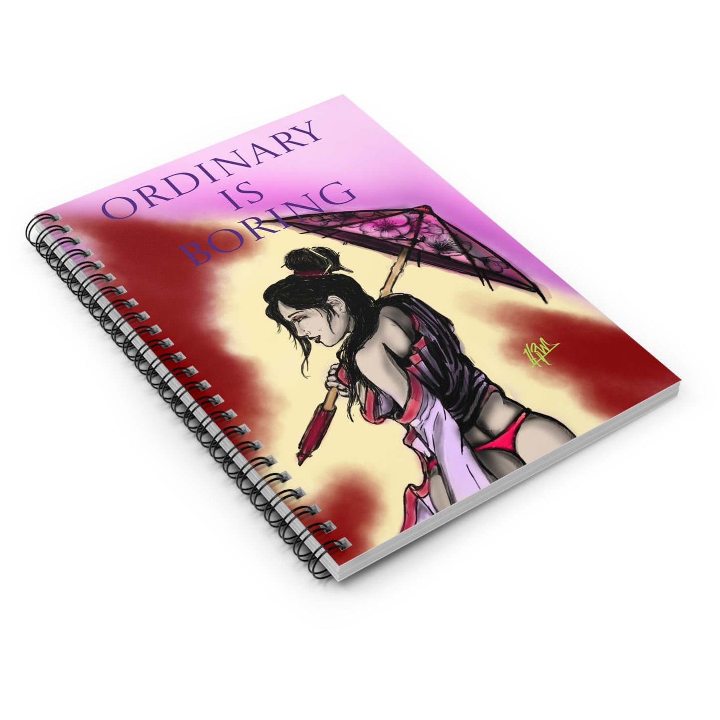 Spiral Notebook - Ruled Line with Artistic Design, Perfect for Creative Souls, Gift for Artists, Journaling, School Supplies, Unique Gifts