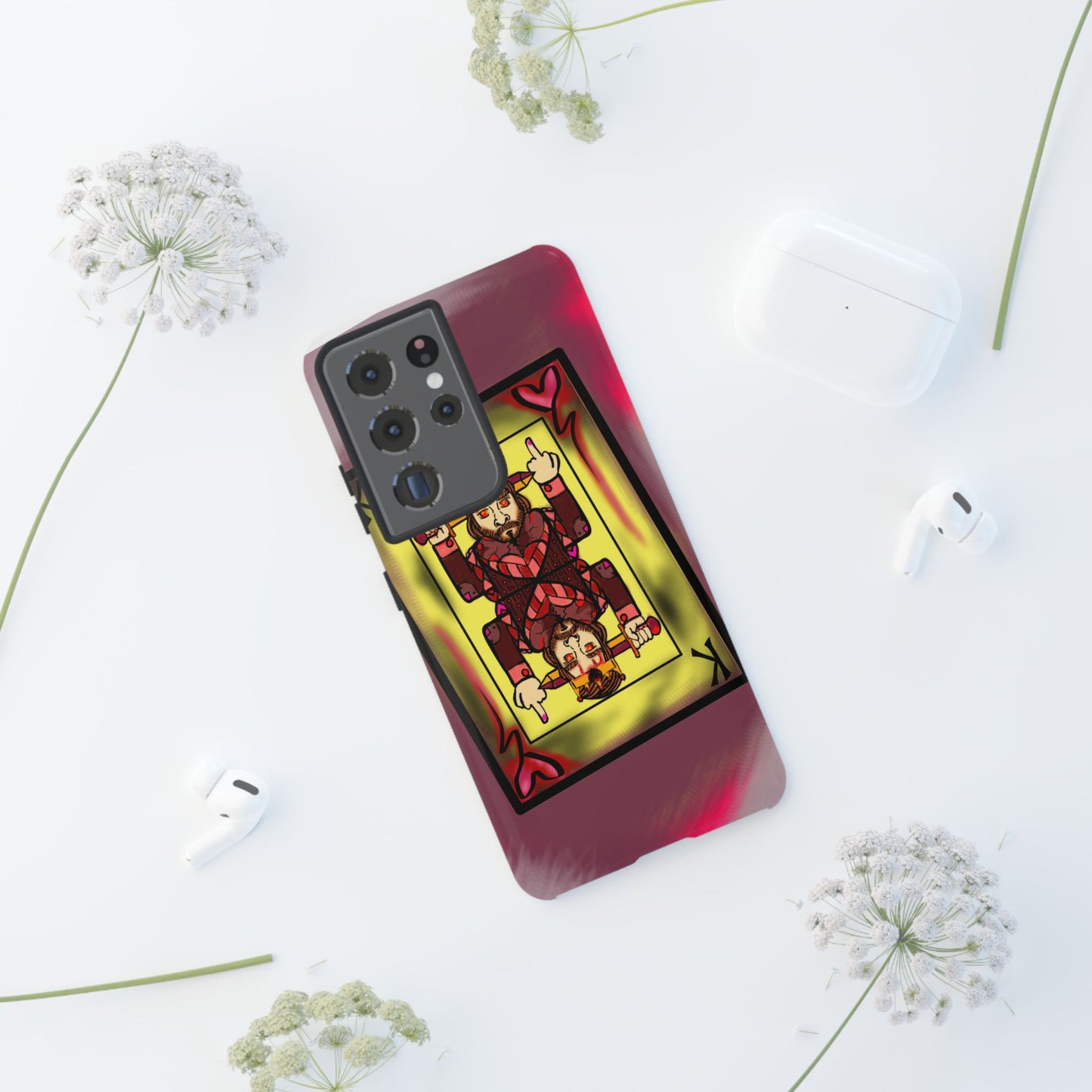 Playing Card Phone Case - Tough Cases with King Design