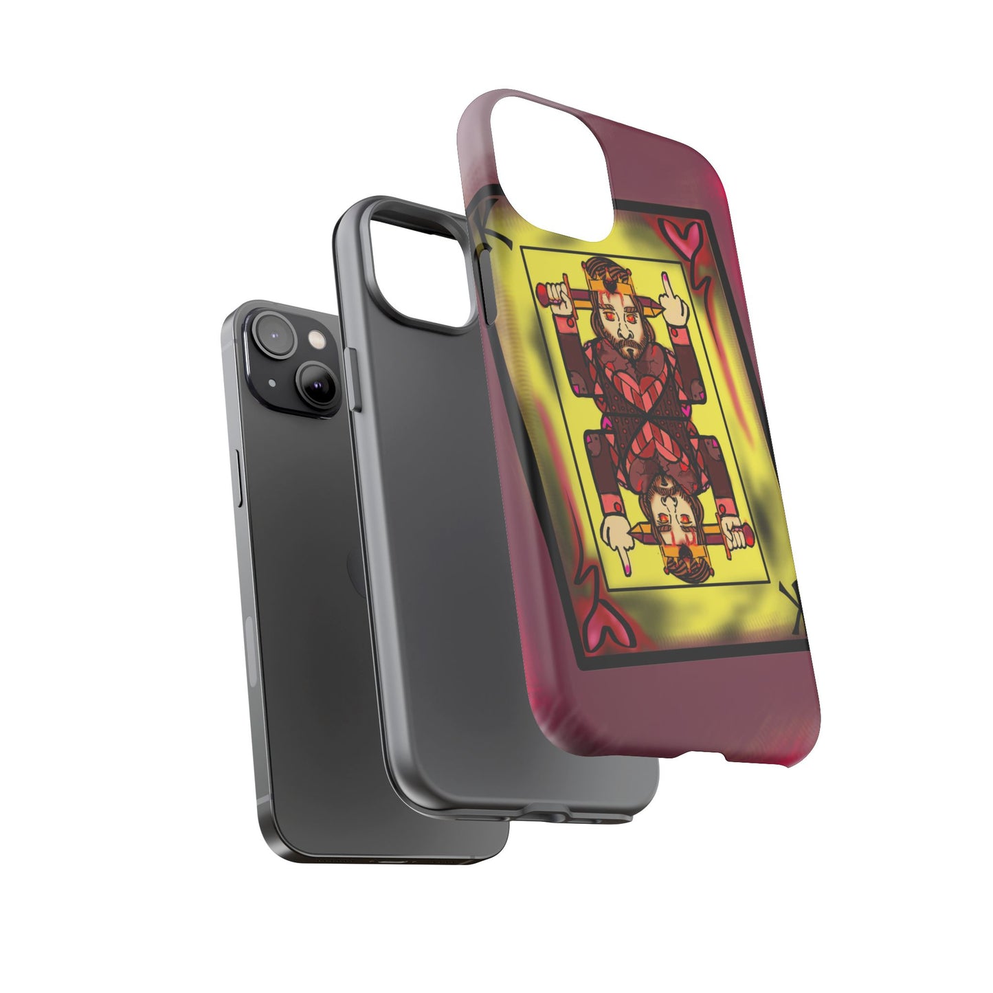 Playing Card Phone Case - Tough Cases with King Design