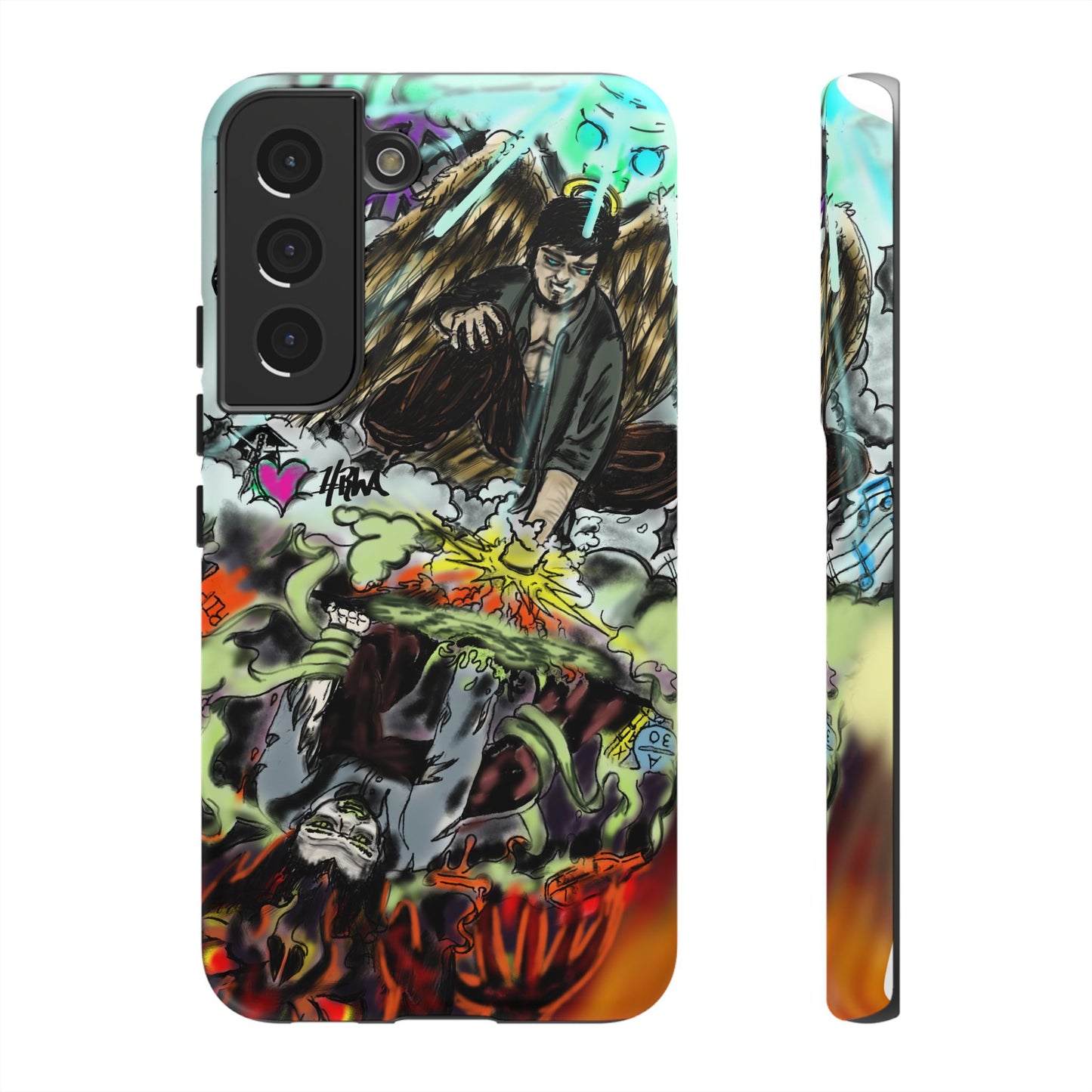 Tough Cases Phone Case, Edgy Art Phone Cover, Unique Gift for Him, Phone Accessories, Halloween Decor