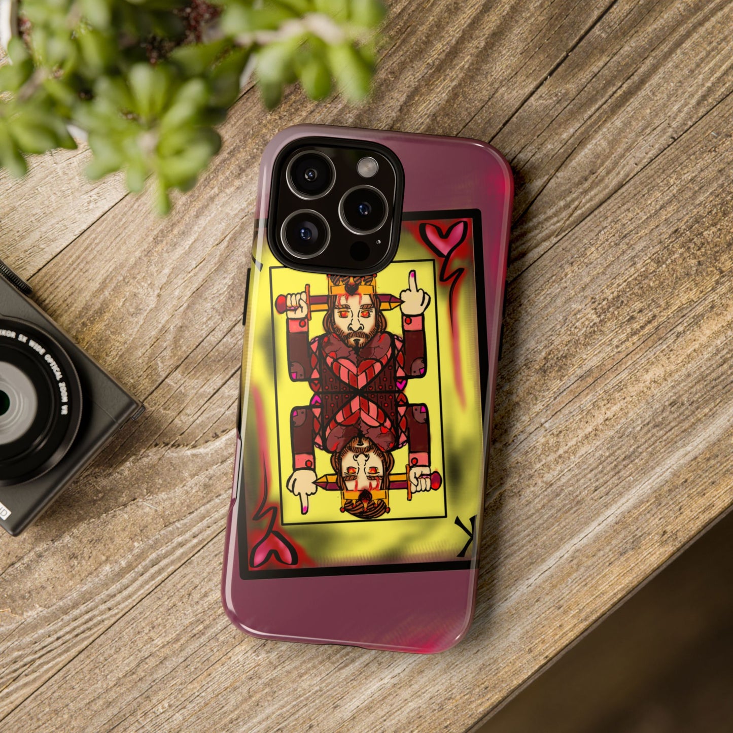 Playing Card Phone Case - Tough Cases with King Design