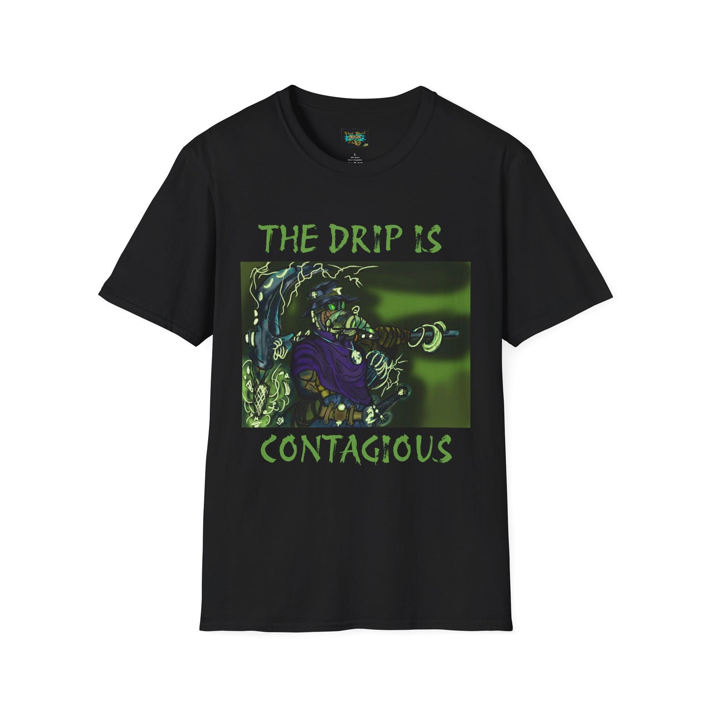 Unisex Graphic Tee - The Drip is Contagious, Trendy T-Shirt, Streetwear Fashion, Gift for Friends, Casual Wear, Hip Hop Style