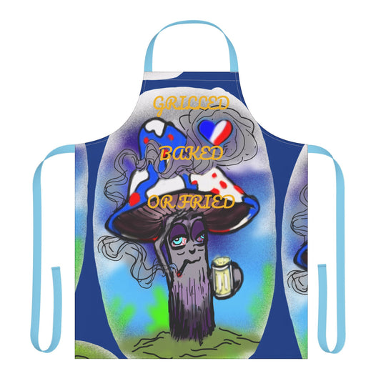 Mushroom Dude Cooking Apron for Food Lovers, Fun BBQ Gear, Unique Kitchen Gift, Quirky Chef Accessory, Perfect for Parties