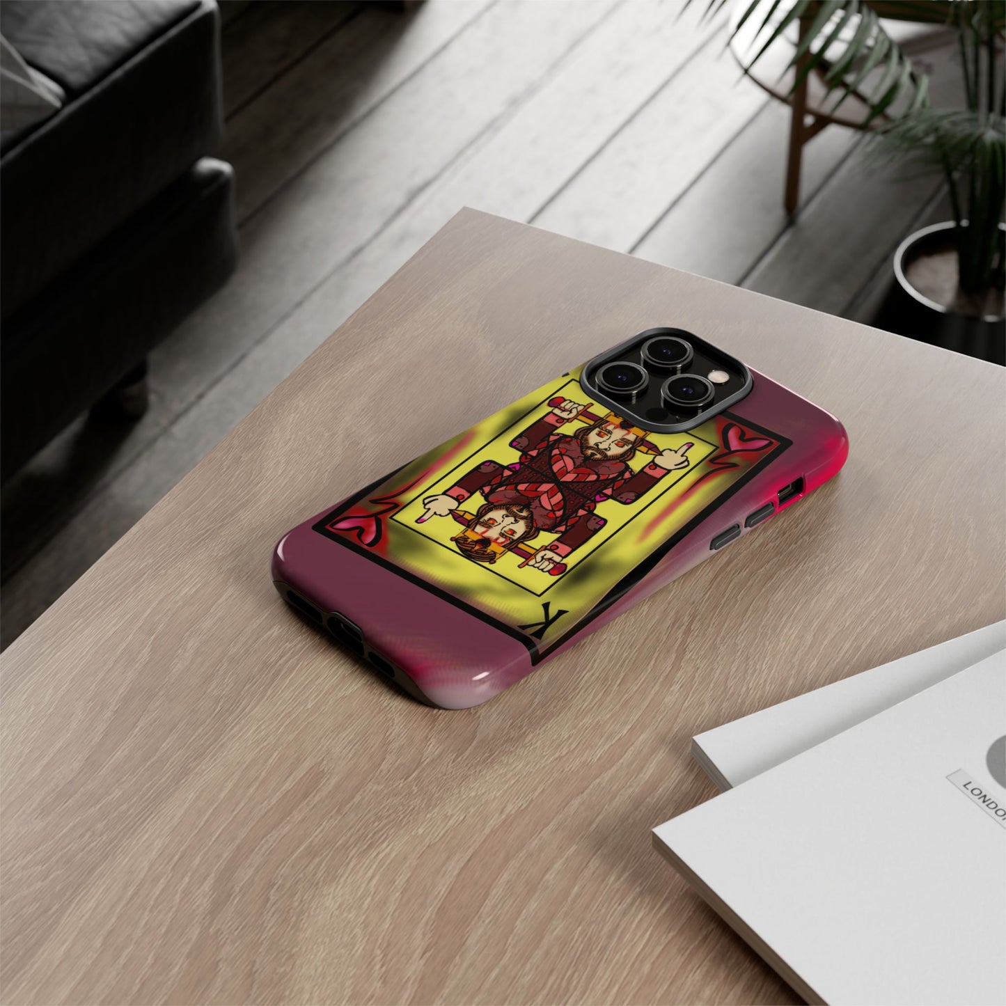 Playing Card Phone Case - Tough Cases with King Design