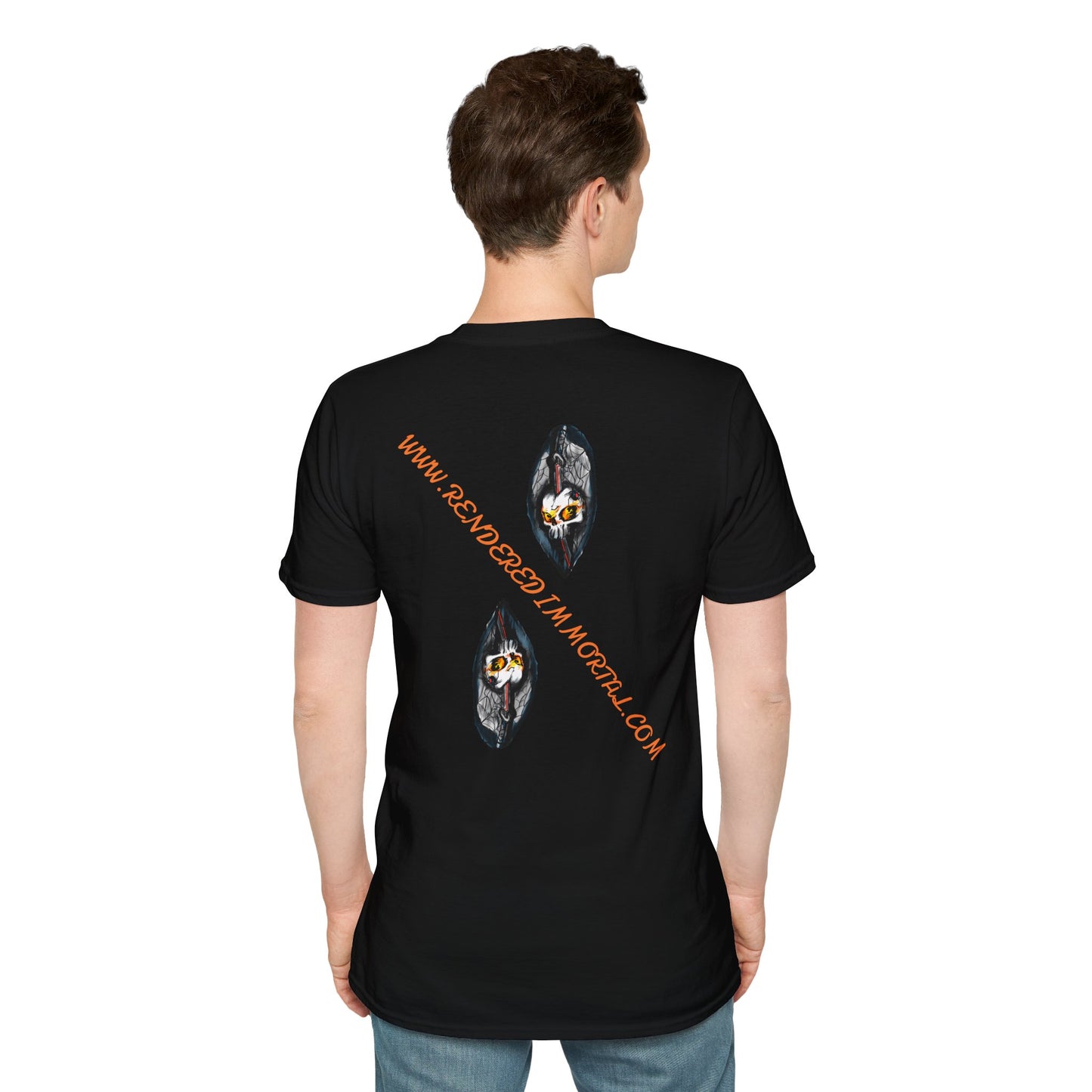 Unisex Softstyle T-Shirt - 'Down With The Sickness' Graphic Tee for Fans of Bold Art and Humor