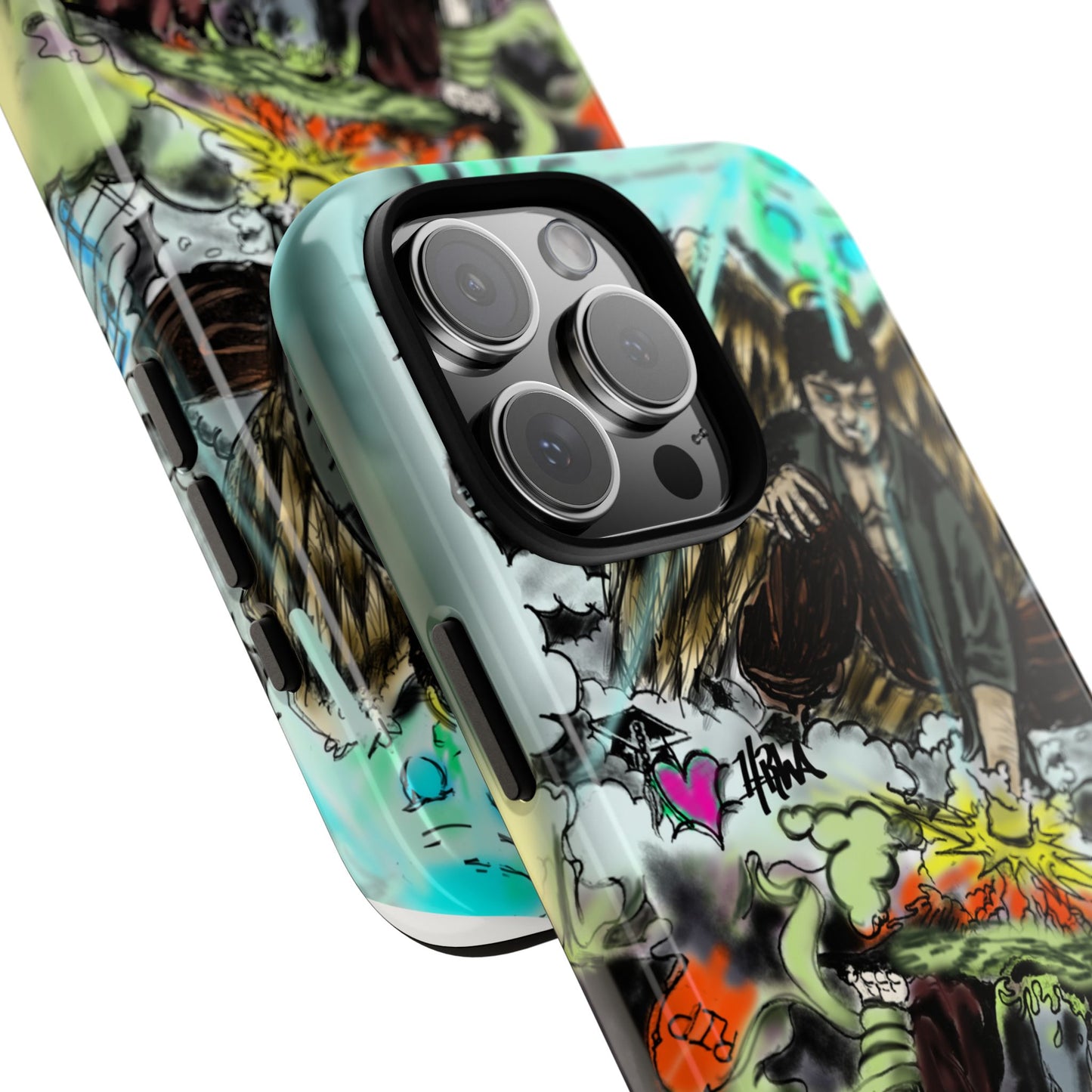 Tough Cases Phone Case, Edgy Art Phone Cover, Unique Gift for Him, Phone Accessories, Halloween Decor