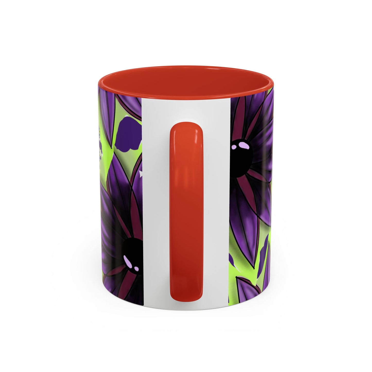 Vibrant Flower Accent Coffee Mug - 11oz & 15oz Semicolon Let Them Design