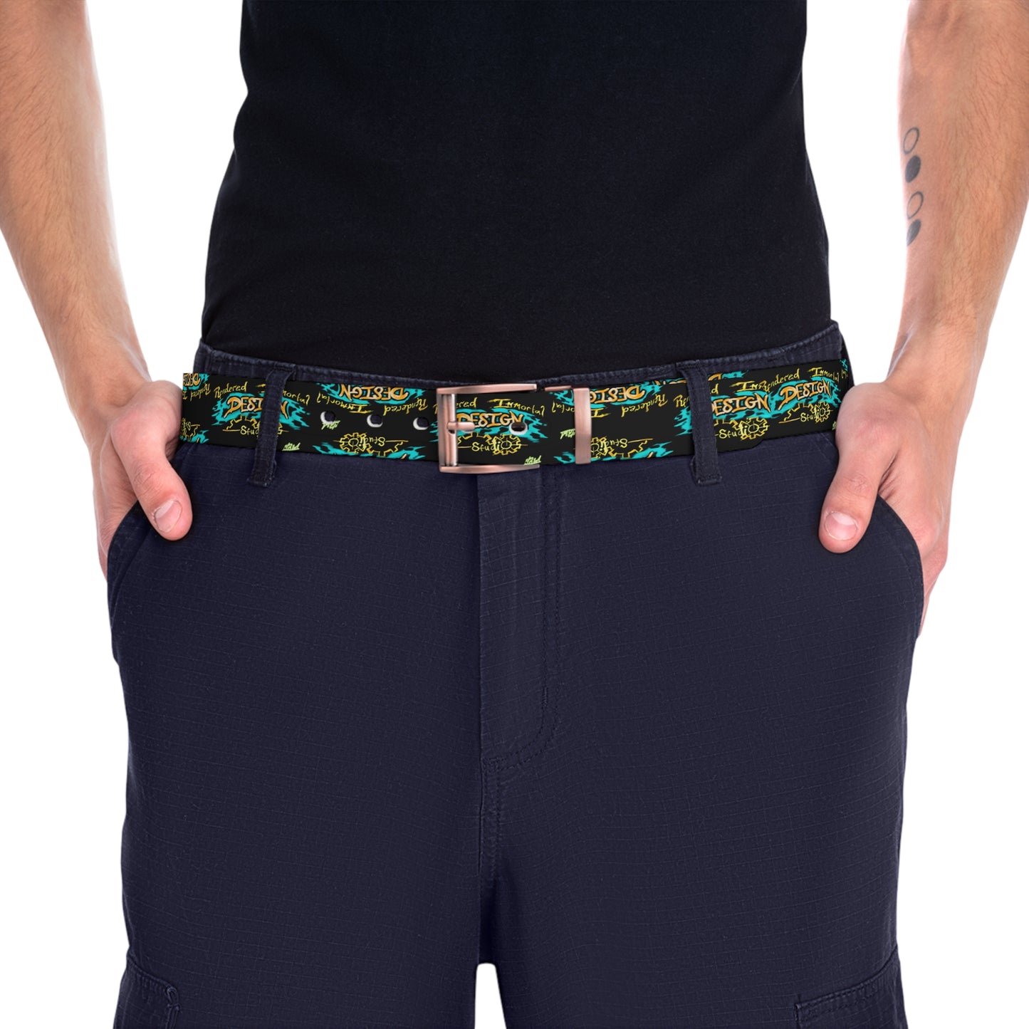 Rendered Immortal Belt, Unique Accessory, Gift Idea, Casual Wear, Adjustable Belt, Colorful Belt