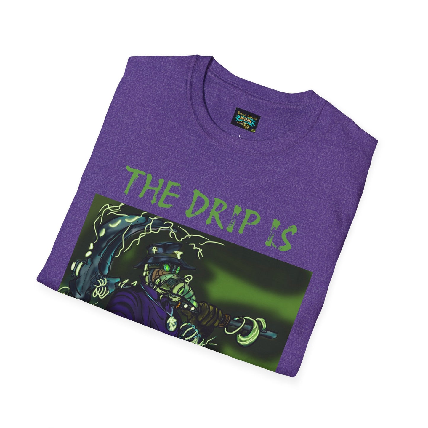 Unisex Graphic Tee - The Drip is Contagious, Trendy T-Shirt, Streetwear Fashion, Gift for Friends, Casual Wear, Hip Hop Style