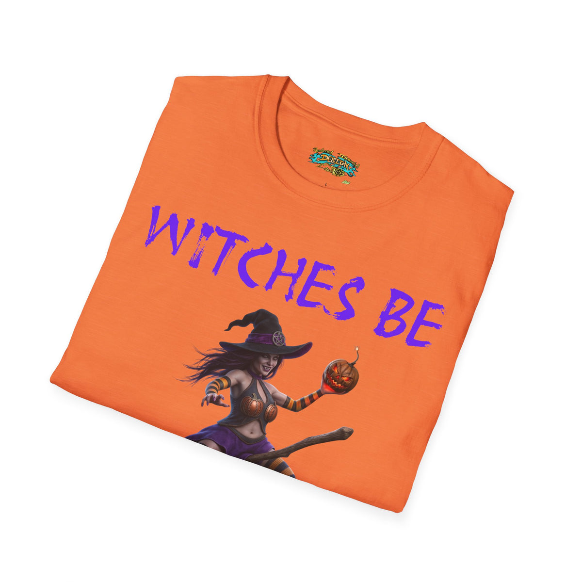 Witches Be Trippin' Unisex T-Shirt - Casual Halloween Tee, Spooky Vibes, Witchcraft Apparel, Perfect for Fall, Trick or Treats