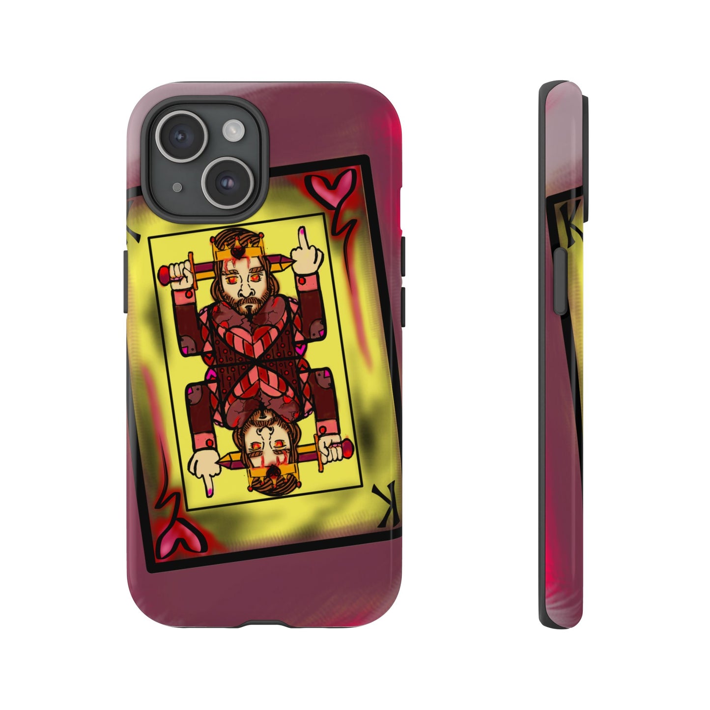 Playing Card Phone Case - Tough Cases with King Design