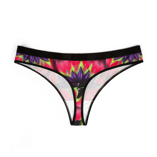 Flower Power Women's Thongs – Vibrant Lotus Design for Comfort & Style