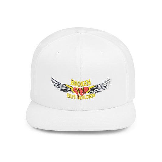 Unique Flat Bill Snapback Hat, Trendy Cap for Streetwear, Graphic Design Hat, Gift for Him, Cool Fashion Accessory