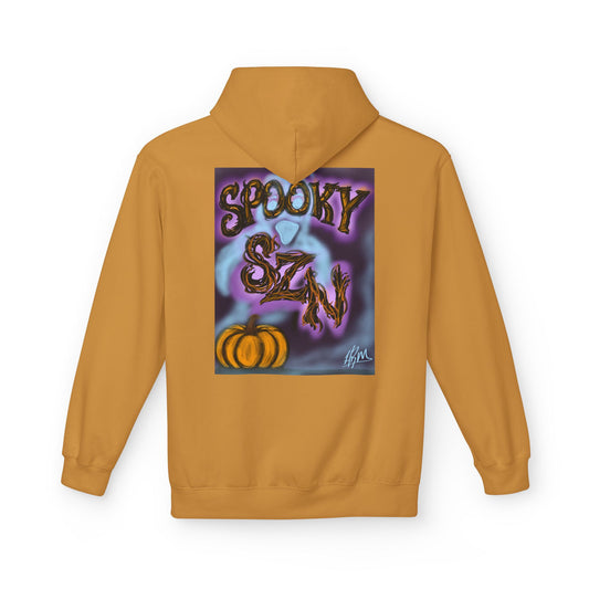 Halloween Hoodie, Unisex Midweight Fleece for Fall, Spooky SZN Apparel, Perfect for Ghost Hunting, Trick or Treating