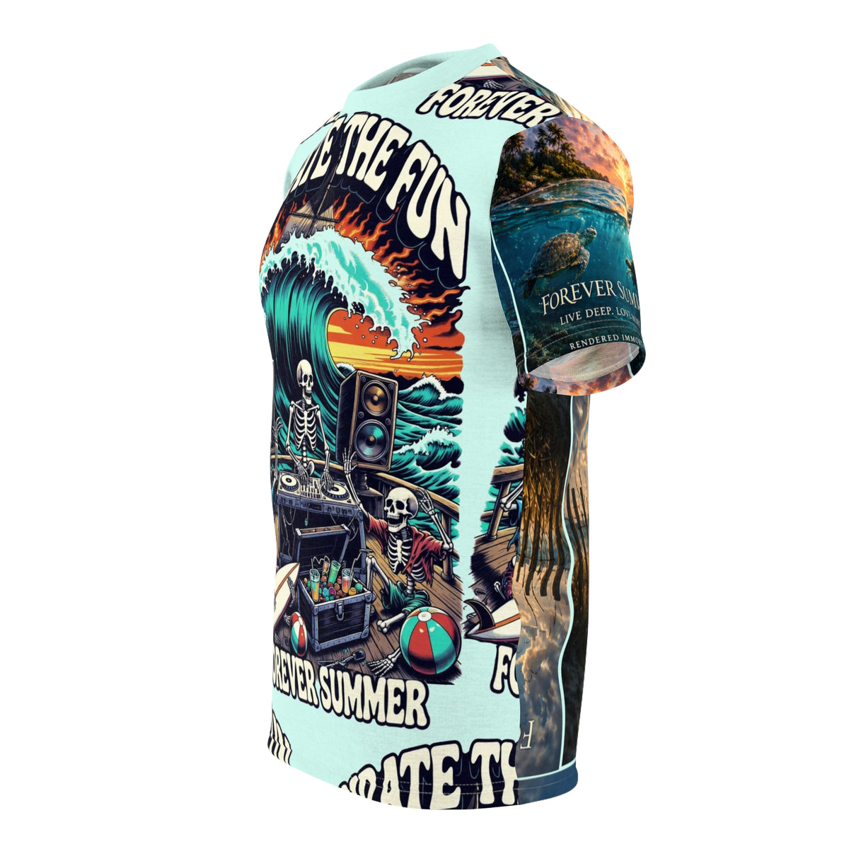 Pirate the Fun "Forever Summer" All-Over Print Tee