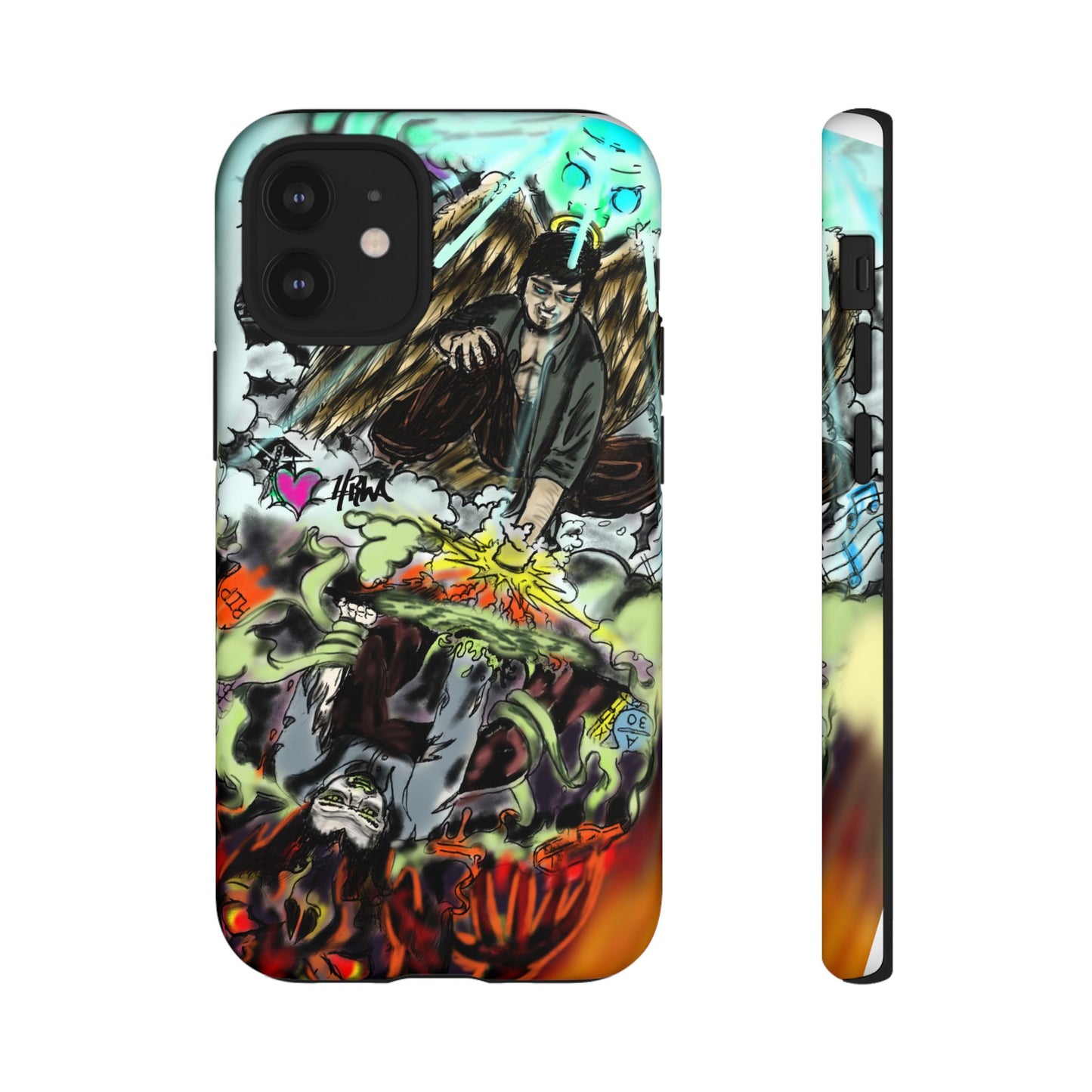 Tough Cases Phone Case, Edgy Art Phone Cover, Unique Gift for Him, Phone Accessories, Halloween Decor