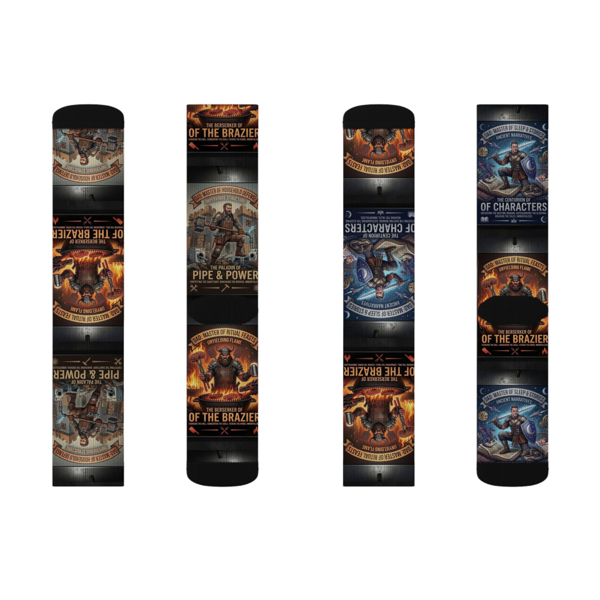 Legendary Dads Sublimation Socks — Novelty Socks