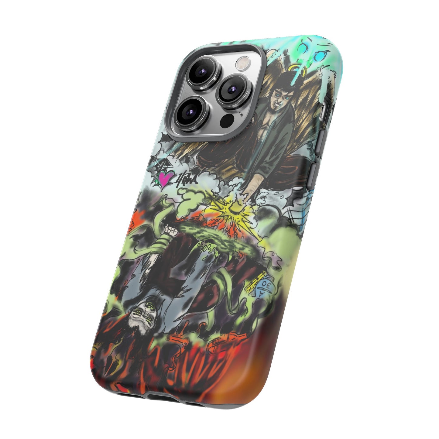 Tough Cases Phone Case, Edgy Art Phone Cover, Unique Gift for Him, Phone Accessories, Halloween Decor