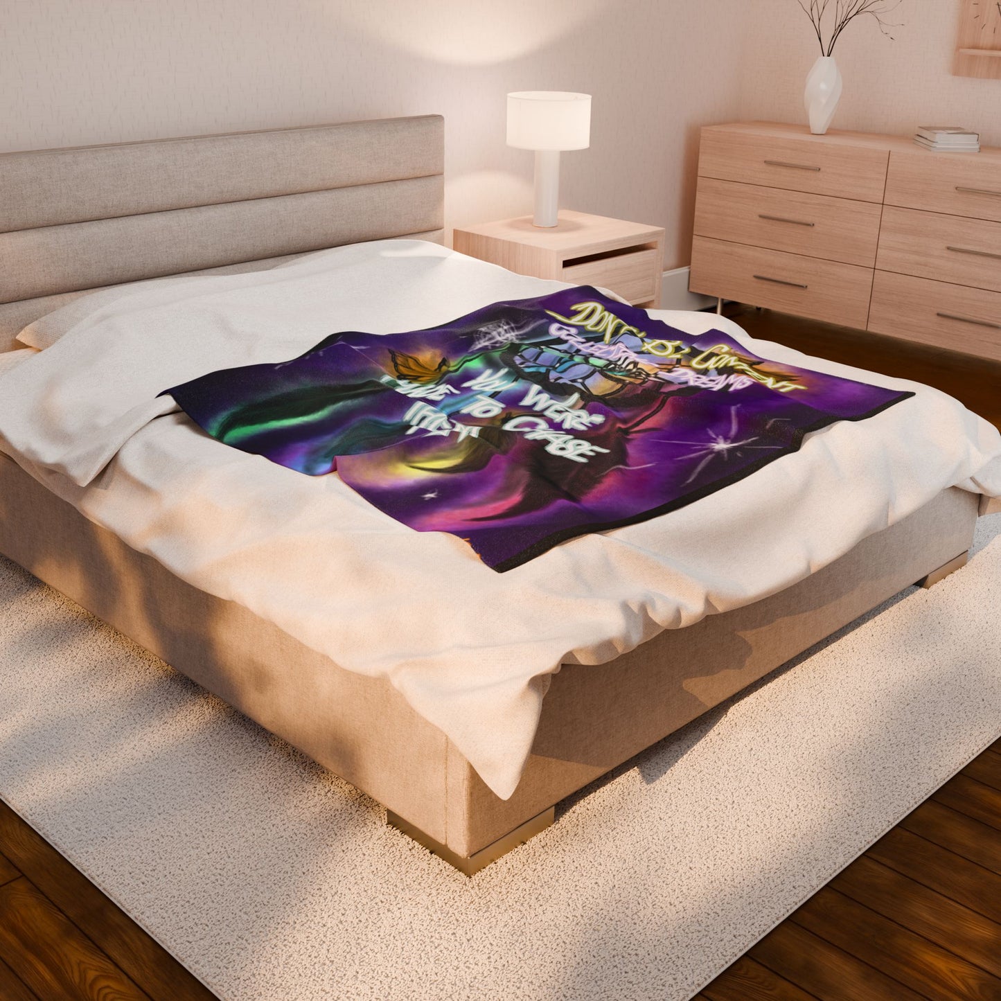 Dreamcatcher Inspirational Plush Blanket - Cozy Velveteen Throw