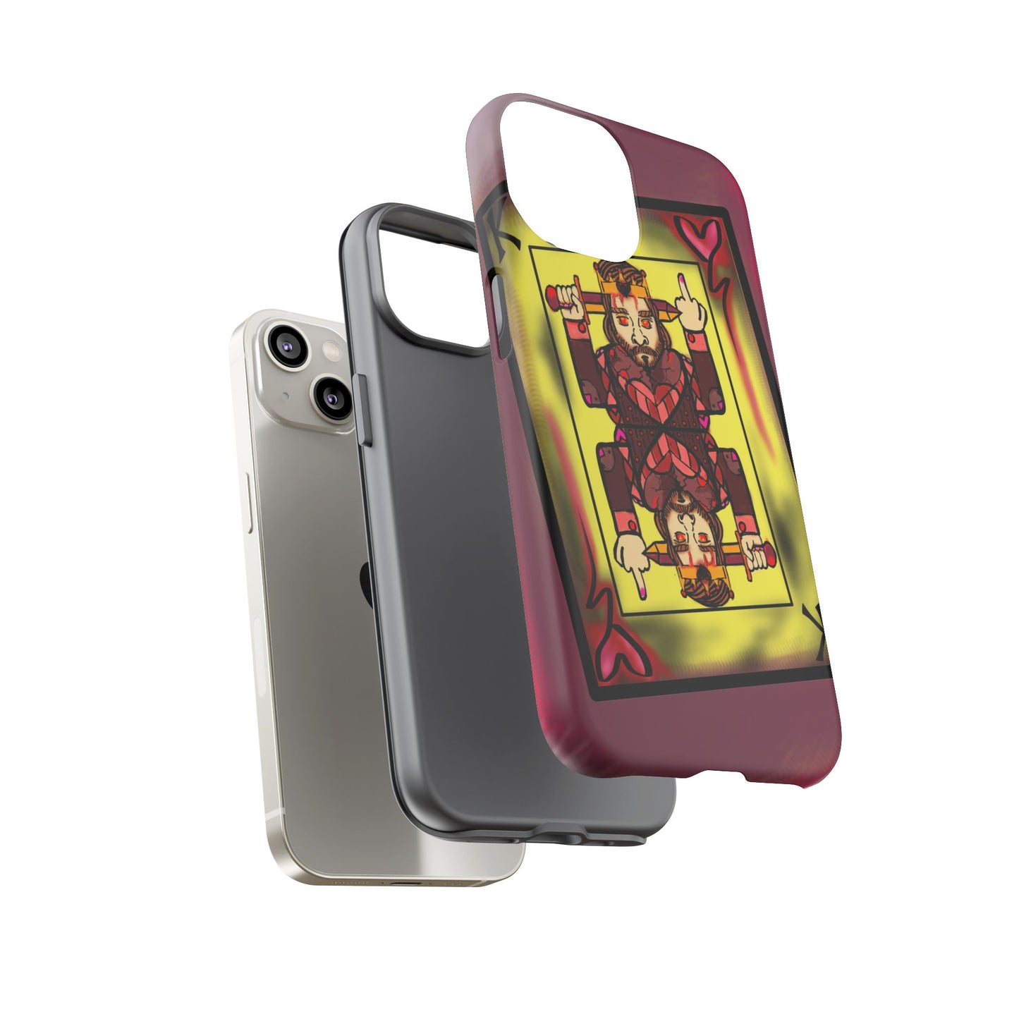 Playing Card Phone Case - Tough Cases with King Design
