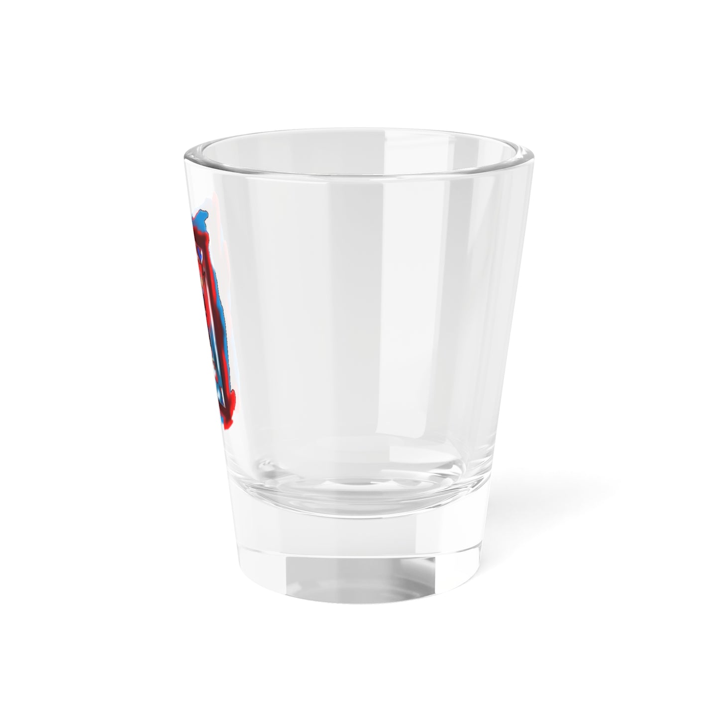 Patriotic 4th of July Shot Glass, Colorful Party Glass, Fun Gift, Unique Home Bar Decor, Celebration Essential, Collectible Drinkware