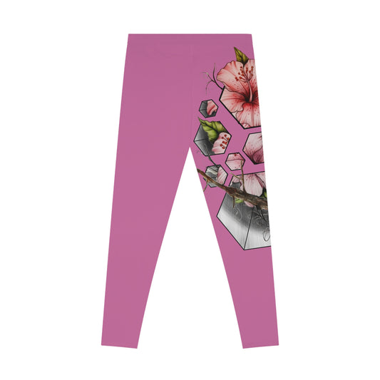 Beautiful Floral Stretchy Leggings – Comfortable Activewear for Women