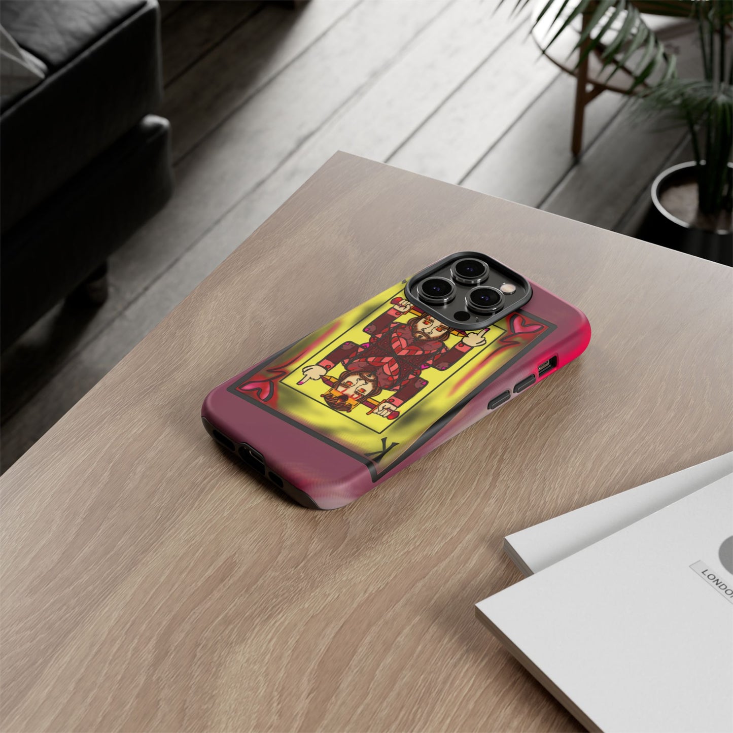 Playing Card Phone Case - Tough Cases with King Design