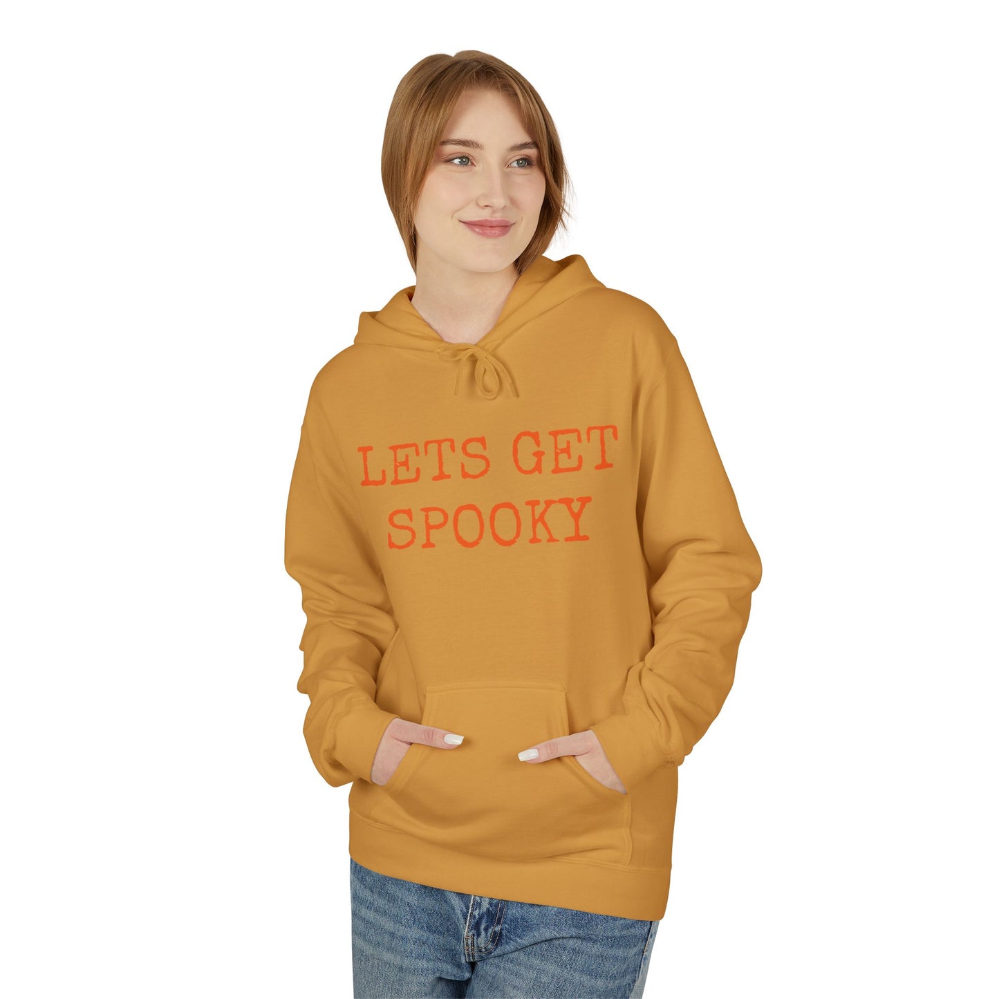 Halloween Hoodie, Unisex Midweight Fleece for Fall, Spooky SZN Apparel, Perfect for Ghost Hunting, Trick or Treating