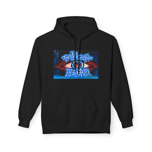Unisex Fleece Hoodie - 'It's All In Your Head' Graphic Design