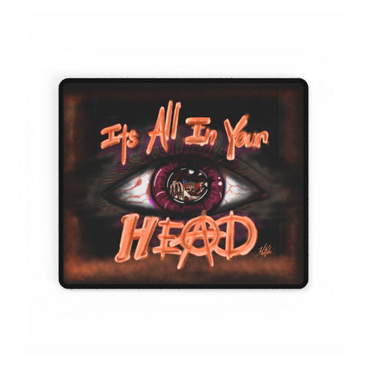 Gothic Desk Mats for Unique Workspaces, Its All In Your HEAD, Office Decor, Gamer Mousepad, Creative Gifts, Home Office Essentials