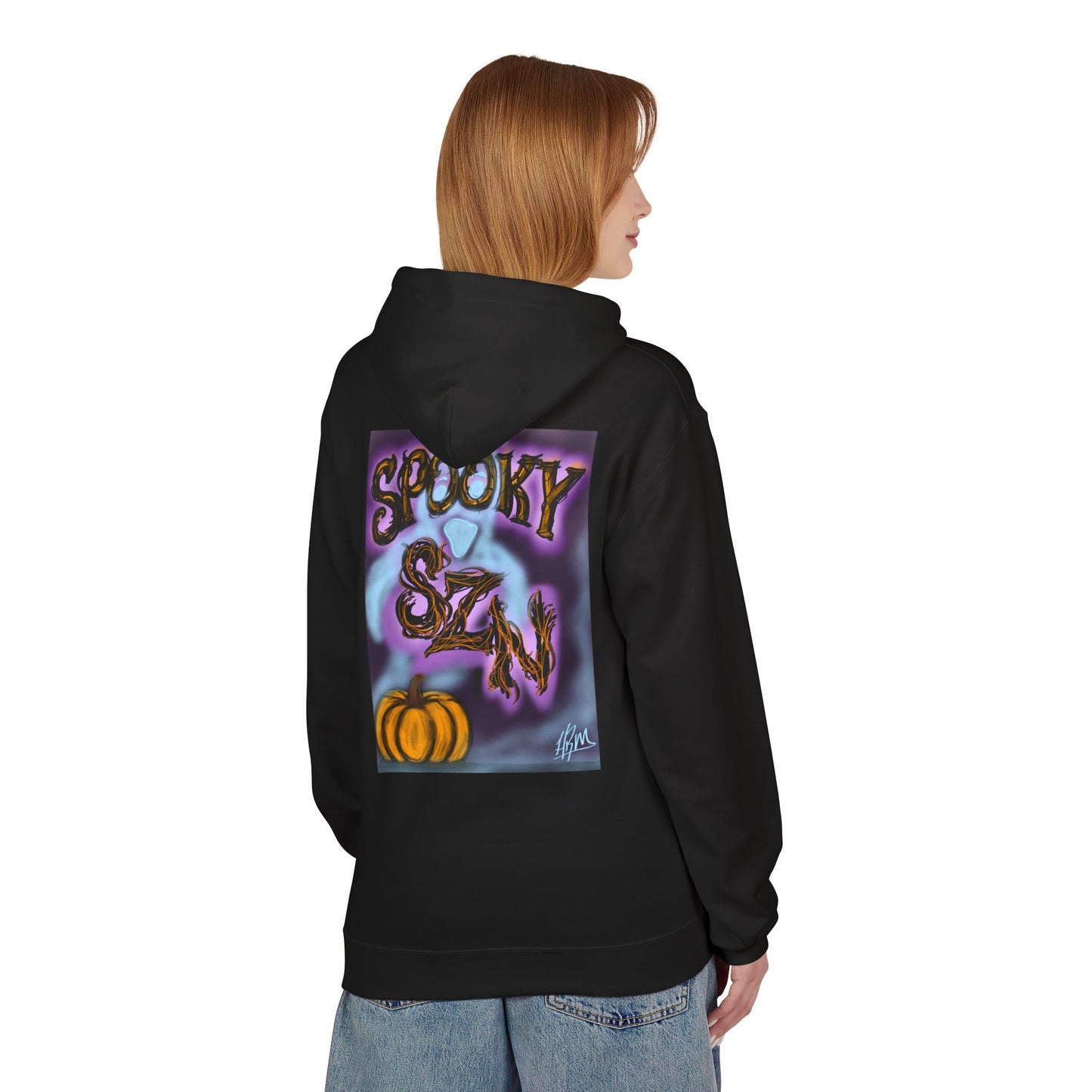 Halloween Hoodie, Unisex Midweight Fleece for Fall, Spooky SZN Apparel, Perfect for Ghost Hunting, Trick or Treating