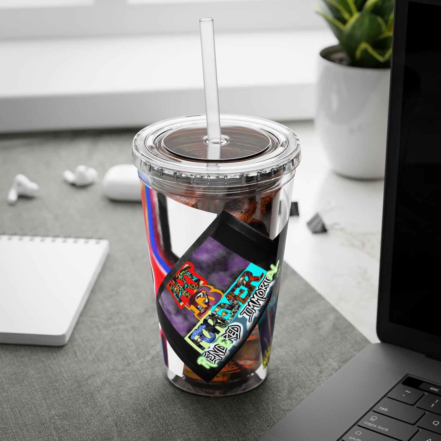 Sunsplash Tumbler with Straw, 16oz