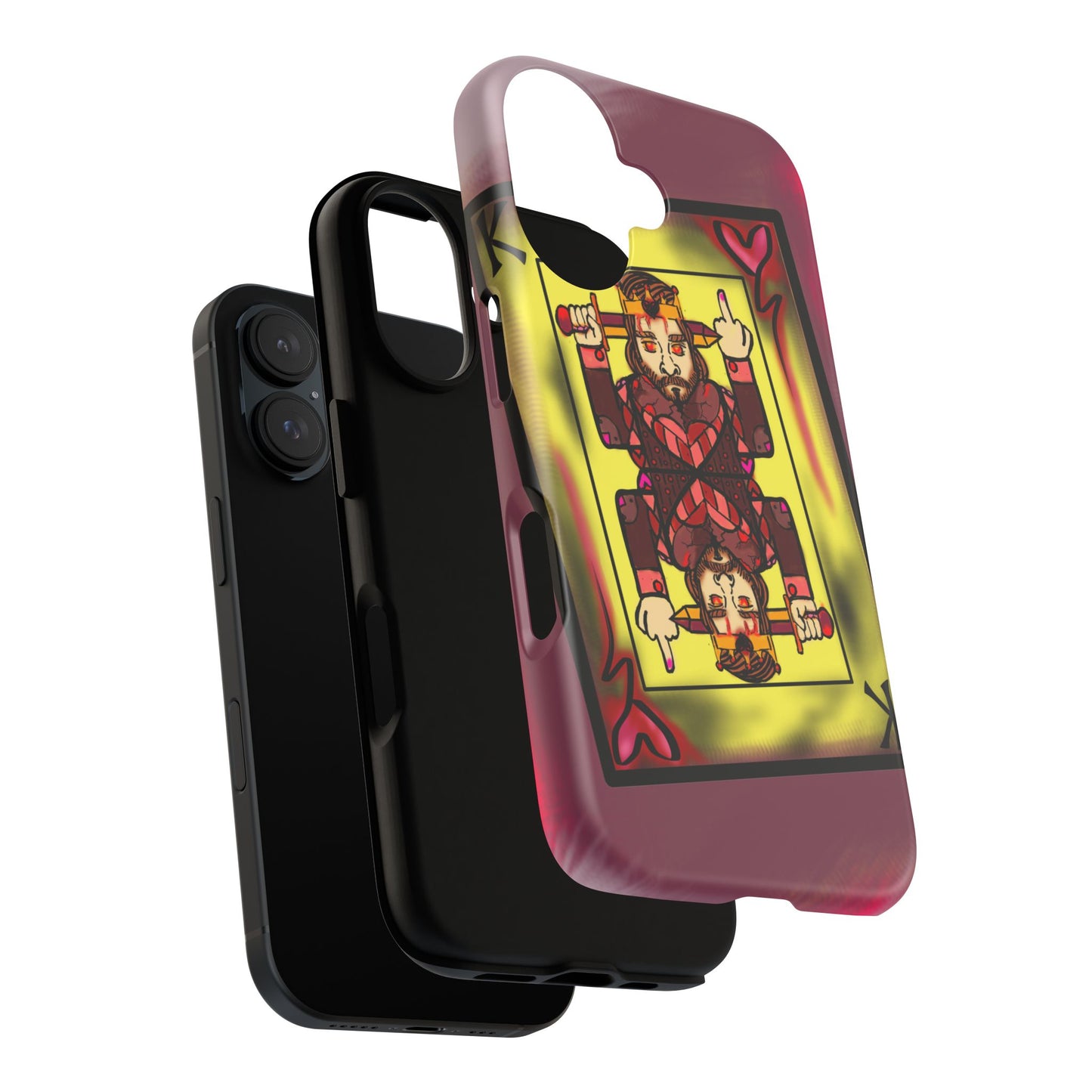 Playing Card Phone Case - Tough Cases with King Design