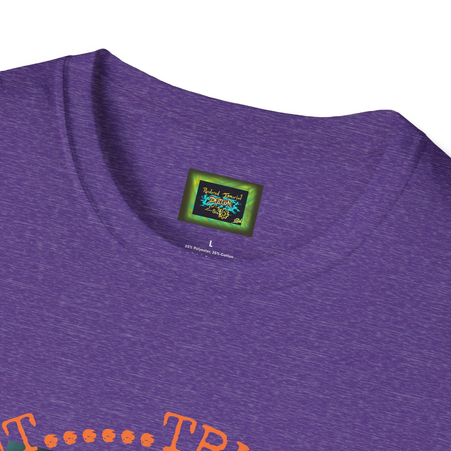 Unisex Softstyle T-Shirt - 'Down With The Sickness' Graphic Tee for Fans of Bold Art and Humor