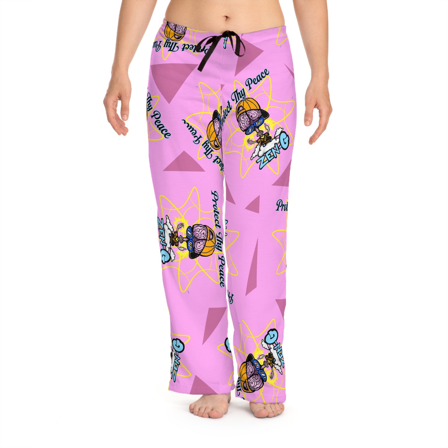 Women's Pajama Pants - Protect Thy Peace, Cozy Sleepwear, Relaxation Attire, Gift for Her, Lounge Pants, Feminine Nightwear