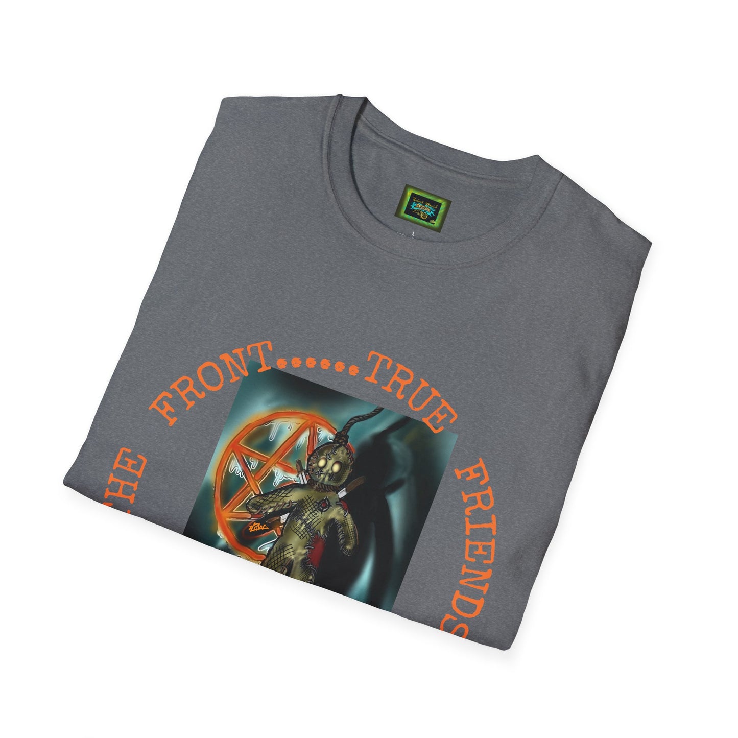 Unisex Softstyle T-Shirt - 'Down With The Sickness' Graphic Tee for Fans of Bold Art and Humor