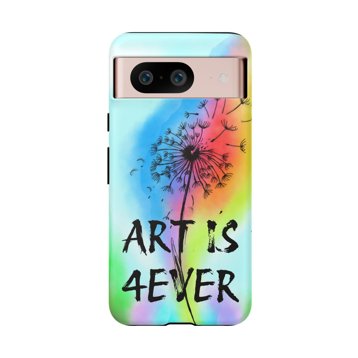 Artistic Phone Case, Vibrant Dandelion Design, Gift for Artists, Colorful Accessory for Creative Souls, Unique Tech Gift
