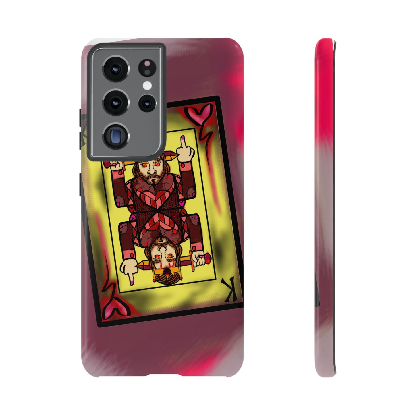 Playing Card Phone Case - Tough Cases with King Design