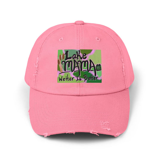 Lake Mama Distressed Cap - Perfect for Outdoor Adventures & Summertime Fun!
