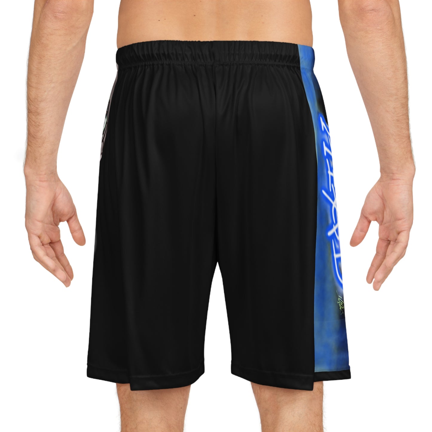 Graffiti Basketball Shorts - "It's All In Your Head" Urban Style for Sports Enthusiasts