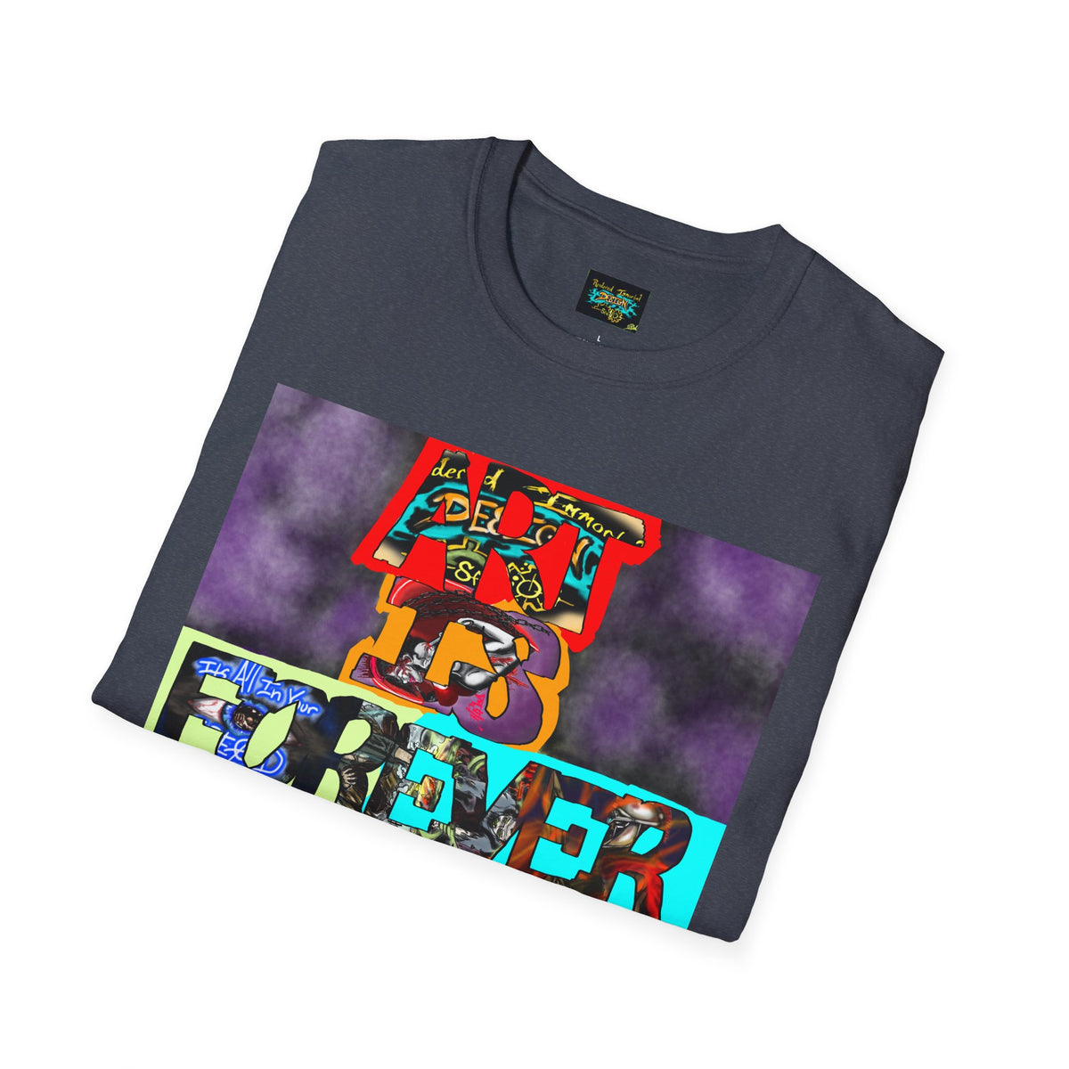 Art Is Forever Shirt, Funky Tees, Casual Wear, Unique Gift, Festival Apparel