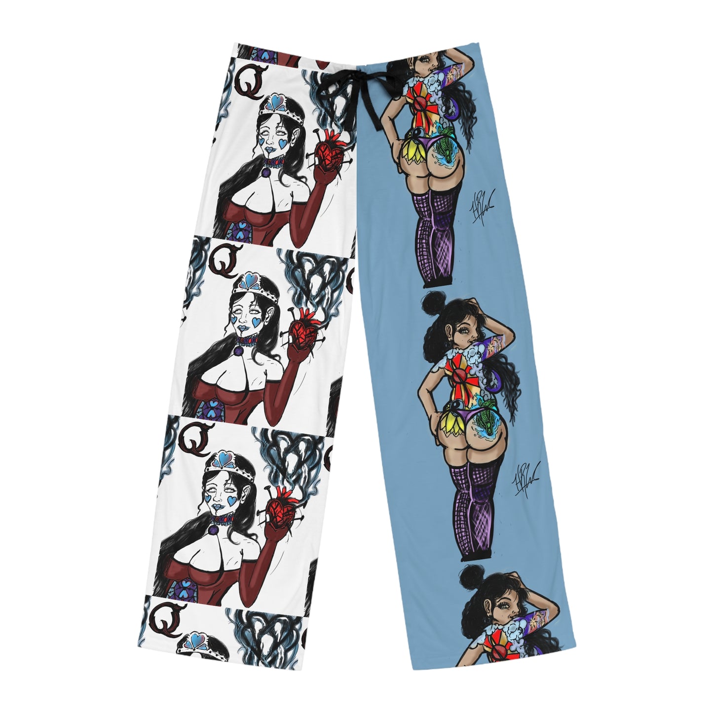 Bold Graphic Mens Pajama Pants, Cool Lounge Wear, Unique Sleep Pants, Artist Design, Gift for Him, Fun Homewear