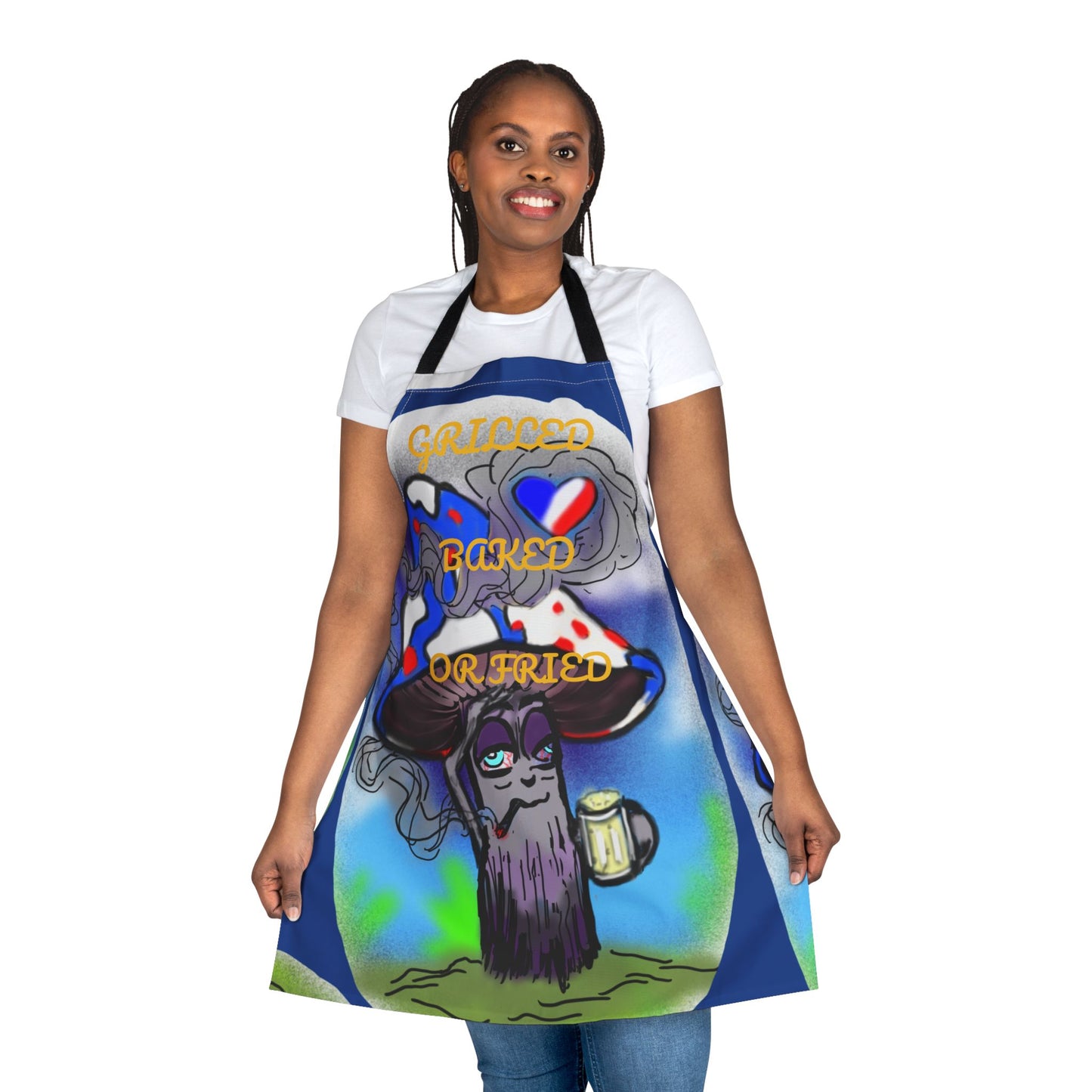 Mushroom Dude Cooking Apron for Food Lovers, Fun BBQ Gear, Unique Kitchen Gift, Quirky Chef Accessory, Perfect for Parties