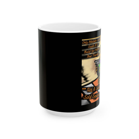 Funny Uzi Coffee Mug Unique Espresso Cup for Gun Lovers Gift for Him Humor Mug, Birthday Present Collectors Item