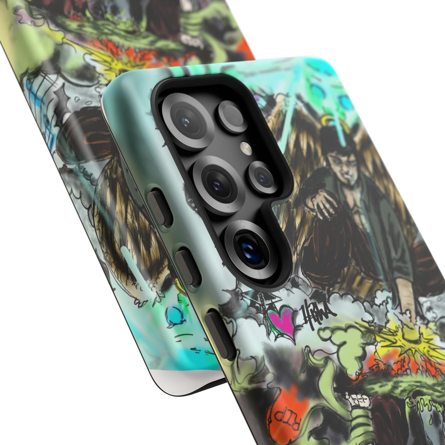 Tough Cases Phone Case, Edgy Art Phone Cover, Unique Gift for Him, Phone Accessories, Halloween Decor