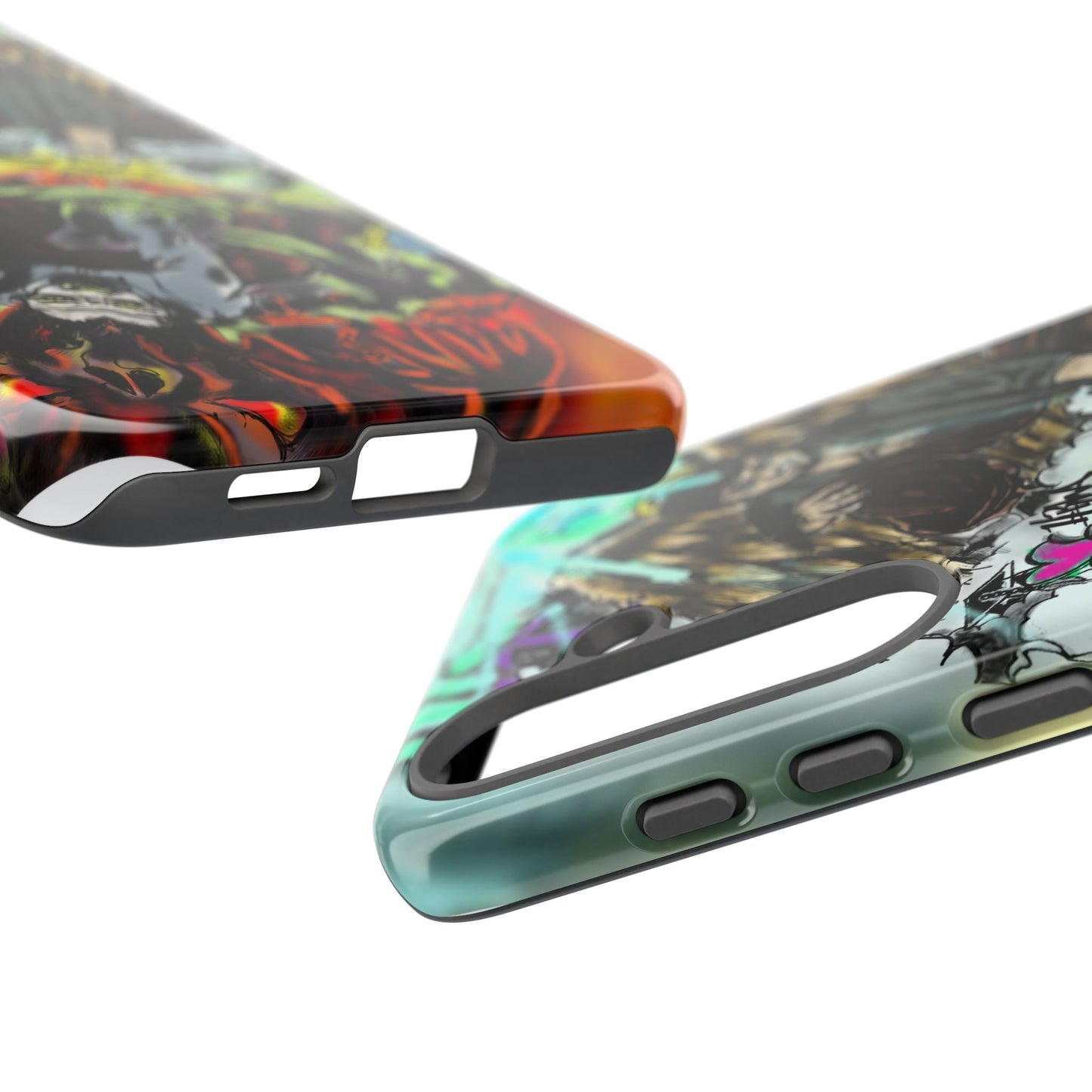 Tough Cases Phone Case, Edgy Art Phone Cover, Unique Gift for Him, Phone Accessories, Halloween Decor