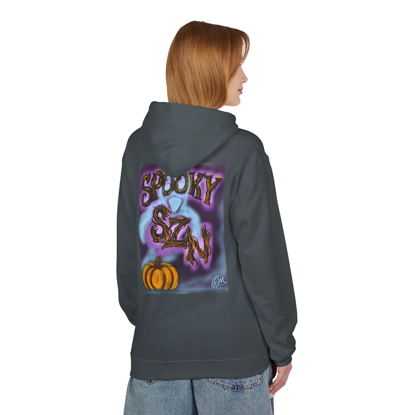 Halloween Hoodie, Unisex Midweight Fleece for Fall, Spooky SZN Apparel, Perfect for Ghost Hunting, Trick or Treating